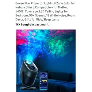 Govee Star Projector Lights Smart Nebula Galaxy Light Matter Alexa Google H6117